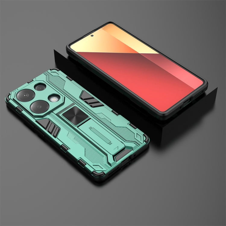 For  Redmi Note 13 Pro 4G Supersonic Armor PC Hybrid TPU Phone Case(Green)