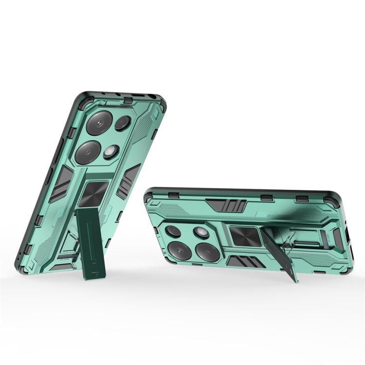 For  Redmi Note 13 Pro 4G Supersonic Armor PC Hybrid TPU Phone Case(Green)