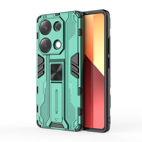For  Redmi Note 13 Pro 4G Supersonic Armor PC Hybrid TPU Phone Case(Green)