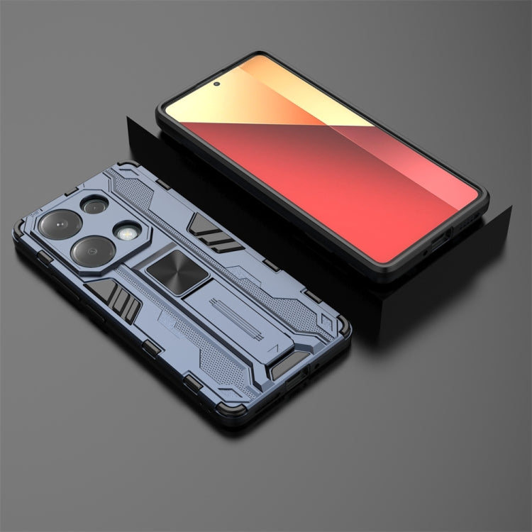 For  Redmi Note 13 Pro 4G Supersonic Armor PC Hybrid TPU Phone Case(Blue)
