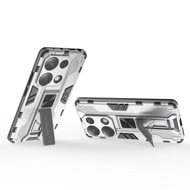 For  Redmi Note 13 Pro 4G Supersonic Armor PC Hybrid TPU Phone Case(Silver)