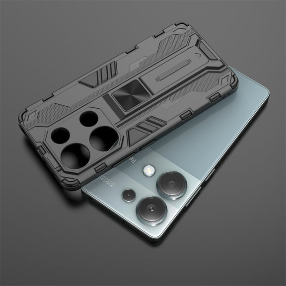 For  Redmi Note 13 Pro 4G Supersonic Armor PC Hybrid TPU Phone Case(Grey)