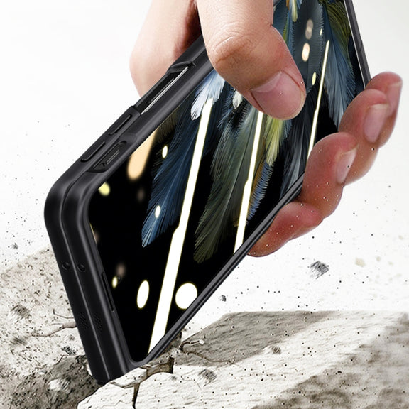For OPPO Find N3 Skin-sensitive Case-film Integral Hinge Shockproof Phone Case(Green)