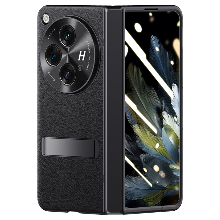 For OPPO Find N3 Pioneer Skin-Feel Case-film Integral Hinge Shockproof Phone Case(Black)