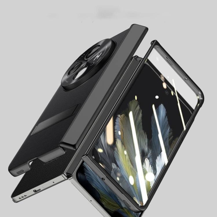 For OPPO Find N3 Pioneer Skin-Feel Case-film Integral Hinge Shockproof Phone Case(Black)