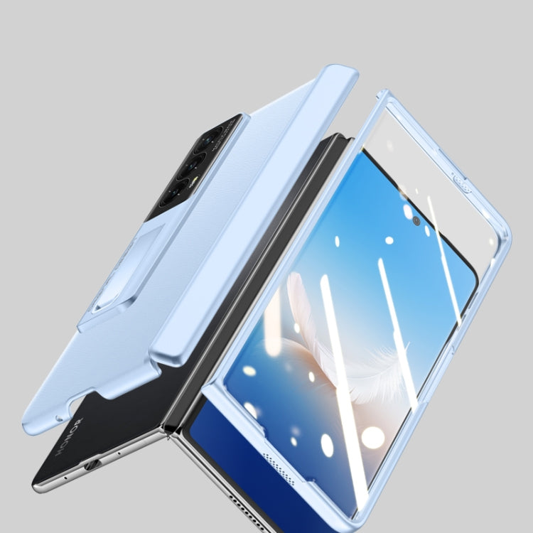 For Honor Magic Vs2 Pioneer Skin-Feel Case-film Integral Hinge Shockproof Phone Case(Blue)