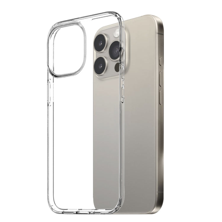 For iPhone 15 Pro Max NORTHJO 3 in 1 TPU Phone Case with Screen Film and Lens Film(Clear)