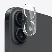 For iPhone 16 Plus NORTHJO 3 in 1 TPU Phone Case with Screen Film and Lens Film(Clear)