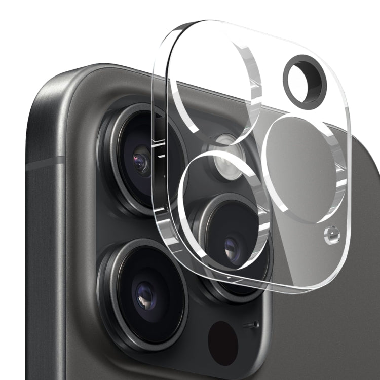 For iPhone 16 Pro Max NORTHJO 3 in 1 TPU Phone Case with Screen Film and Lens Film(Clear)