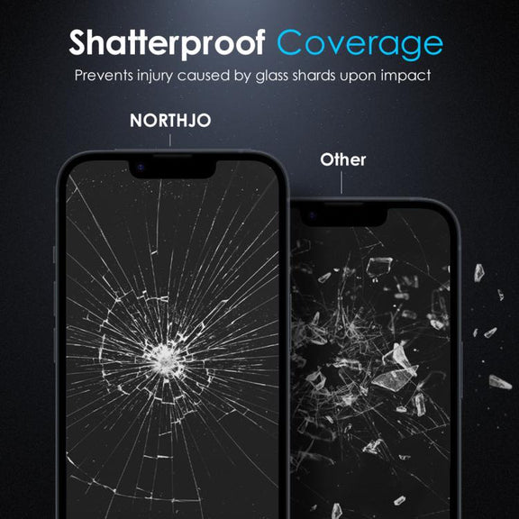 For iPhone 16e NORTHJO A++ Screen Protector Full Glue Silk Printing Tempered Glass Film(Black)
