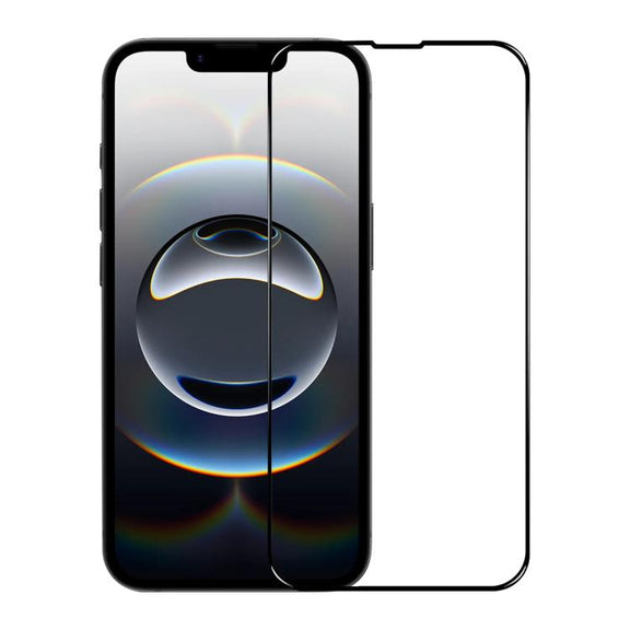 For iPhone 16e NORTHJO A++ Screen Protector Full Glue Silk Printing Tempered Glass Film(Black)