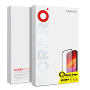 For iPhone 17 Pro Max NORTHJO A++ Screen Protector Full Glue Silk Printing Tempered Glass Film(Black)