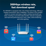 LB-LINK WR450H 4x5dBi High Gain Antennas WiFi Extender 300Mbps Wireless Router