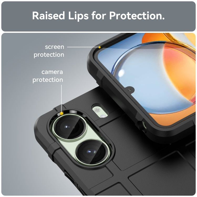 For Xiaomi Poco C65 Full Coverage Shockproof TPU Phone Case(Black)