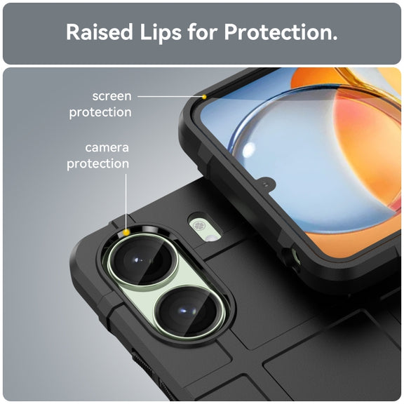 For Xiaomi Poco C65 Full Coverage Shockproof TPU Phone Case(Black)