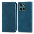 For Motorola Edge 2024 Retro Skin Feel Magnetic Flip Leather Phone Case(Blue) - Motorola Cases by PMC Jewellery | Online Shopping South Africa | PMC Jewellery | Buy Now Pay Later Mobicred