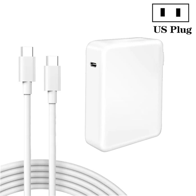 PD3.1 140W USB-C PD Laptop Power Adapter + 2m 5A USB-C to USB-C Data Cable US Plug