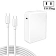 PD3.1 140W USB-C PD Laptop Power Adapter + 2m 5A USB-C to USB-C Data Cable US Plug - Cable & Adapter by PMC Jewellery | Online Shopping South Africa | PMC Jewellery | Buy Now Pay Later Mobicred