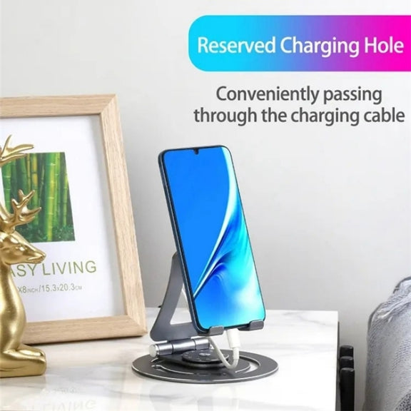 G60 Portable Folding 360-Degree Rotating Desktop Phone Tablet Holder(Red)