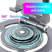 G60 Portable Folding 360-Degree Rotating Desktop Phone Tablet Holder(Red)
