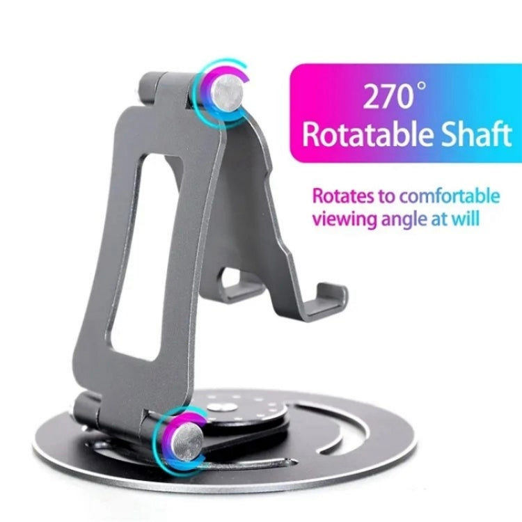 G60 Portable Folding 360-Degree Rotating Desktop Phone Tablet Holder(Red)