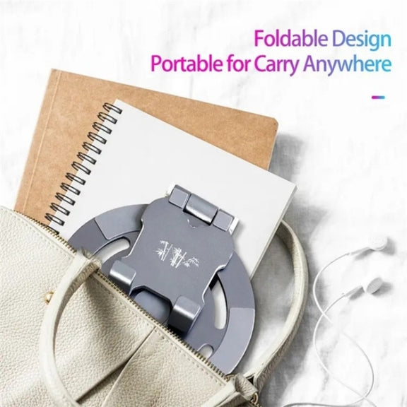 G60 Portable Folding 360-Degree Rotating Desktop Phone Tablet Holder(Red)