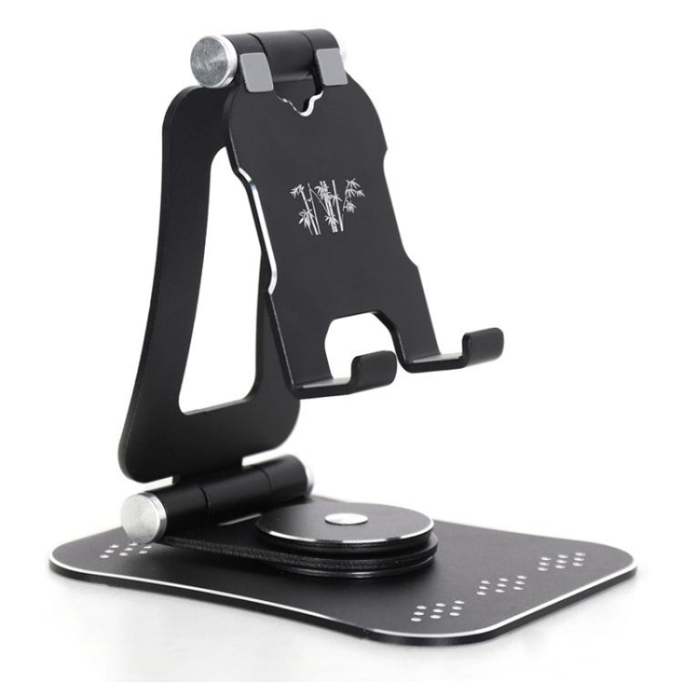 G61 Portable Folding 360-Degree Rotating Desktop Phone Holder(Black)
