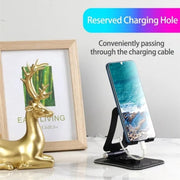 G61 Portable Folding 360-Degree Rotating Desktop Phone Holder(Black)