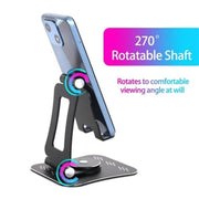 G61 Portable Folding 360-Degree Rotating Desktop Phone Holder(Black)