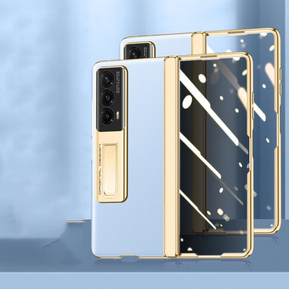 For Honor Magic Vs2 Electroplated Case-film Integral Hinge Shockproof Phone Case(Black)