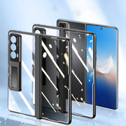 For Honor Magic Vs2 Electroplated Case-film Integral Hinge Shockproof Phone Case(Black)