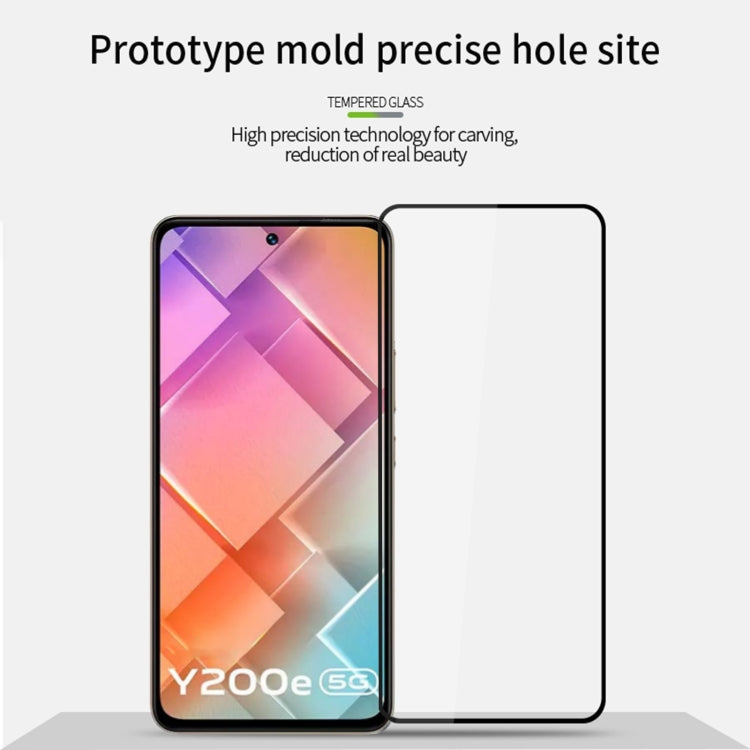 For vivo Y200e MOFI 9H 2.5D Full Screen Tempered Glass Film(Black)
