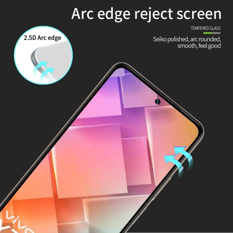 For vivo Y200e MOFI 9H 2.5D Full Screen Tempered Glass Film(Black)