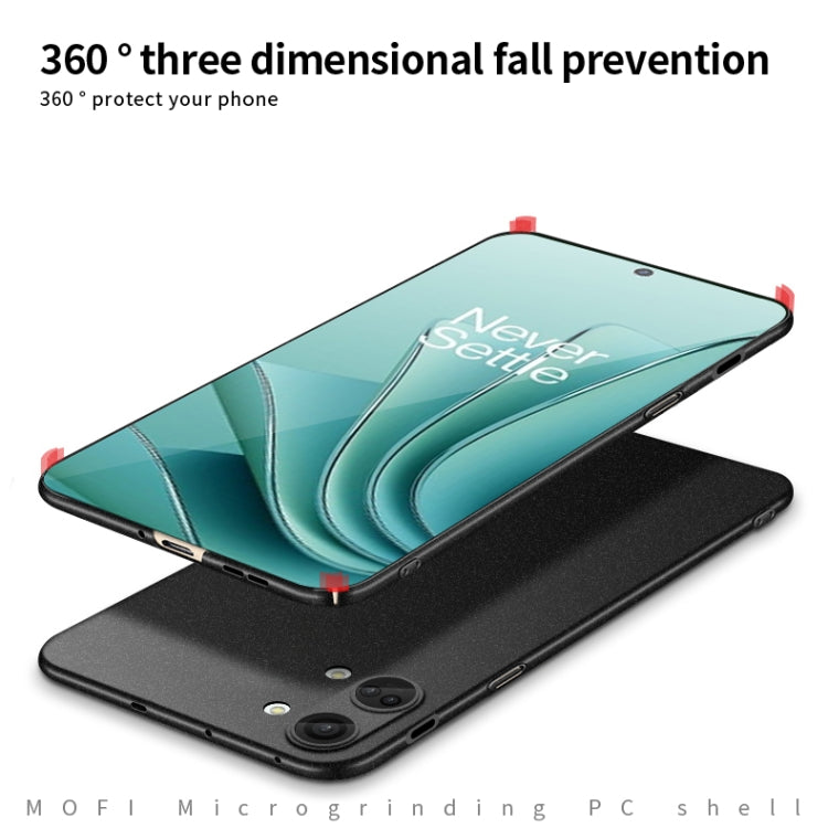 For OnePlus Ace 2V / Nord 3 MOFI Fandun Series Frosted PC Ultra-thin All-inclusive Phone Case(Blue)