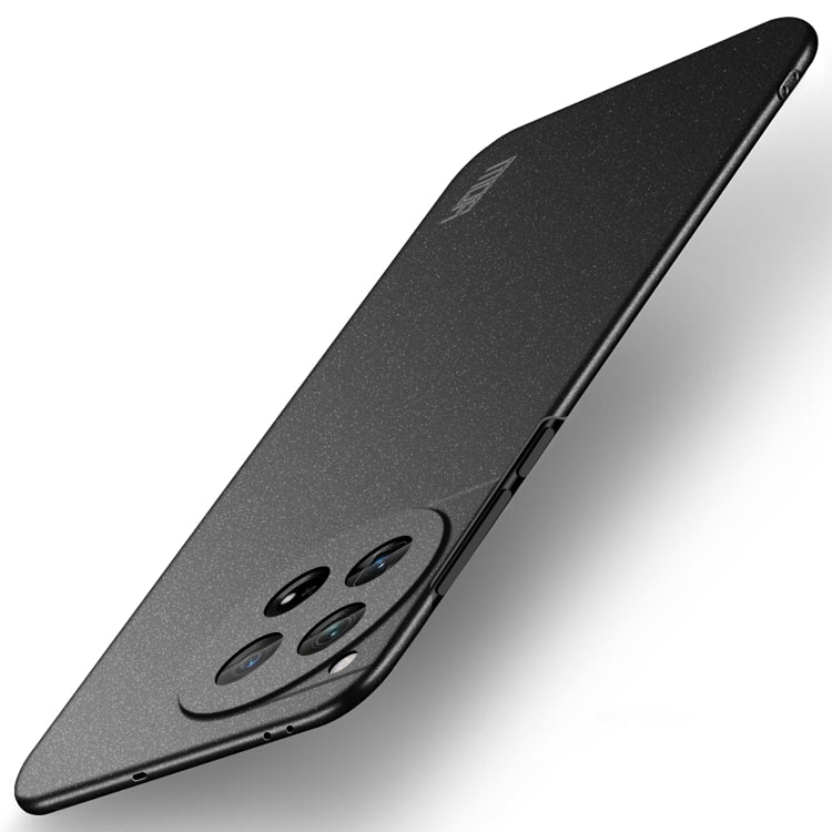 For OnePlus 12 MOFI Fandun Series Frosted PC Ultra-thin All-inclusive Phone Case(Black)