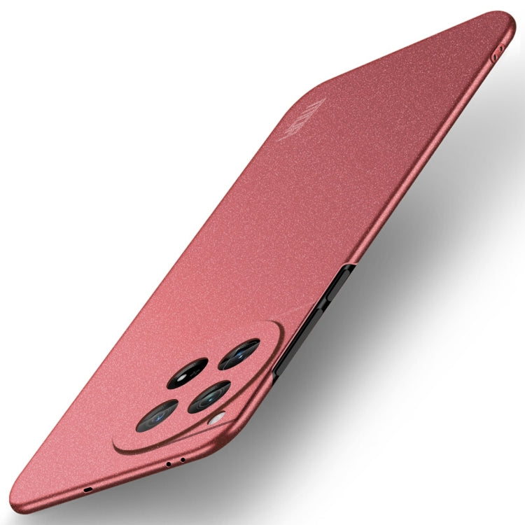 For OnePlus 12 MOFI Fandun Series Frosted PC Ultra-thin All-inclusive Phone Case(Red)