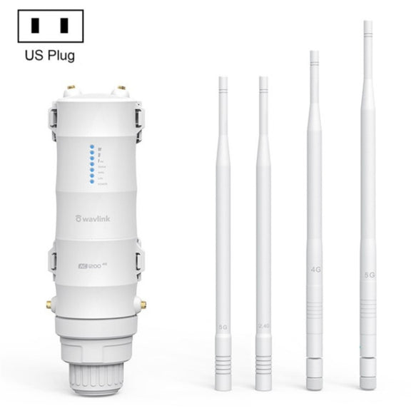 WAVLINK WN572HE4D AC1200 4G LTE WiFi Dual Band 4 Detachable Antennas Router, Plug:US Plug