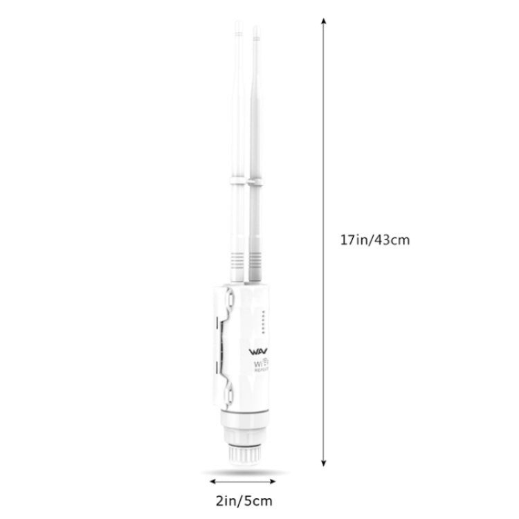 WAVLINK WN570HN2 With PoE Powered WAN/ AP / Repeater Mode 300Mbps Outdoor Router, Plug:EU Plug