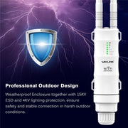 WAVLINK WN570HN2 With PoE Powered WAN/ AP / Repeater Mode 300Mbps Outdoor Router, Plug:UK Plug