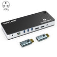 WAVLINK UTD21H 11 in 1 4K Dual DisplayPort Hub Converter Thunderbolt 3 Docking Station, Plug:UK Plug - free shipping - PMc TechLife - Order now!