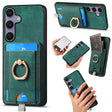 For Samsung Galaxy S25 5G Retro Splitable Magnetic Card Bag Leather Phone Case(Green) - Galaxy Phone Cases by PMC Jewellery | Online Shopping South Africa | PMC Jewellery | Buy Now Pay Later Mobicred