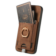 For Samsung Galaxy S25+ 5G Retro Splitable Magnetic Card Bag Leather Phone Case(Brown)