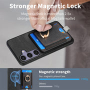 For Samsung Galaxy S25 Ultra 5G Retro Splitable Magnetic Card Bag Leather Phone Case(Black)