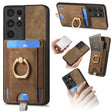 For Samsung Galaxy S25 Ultra 5G Retro Splitable Magnetic Card Bag Leather Phone Case(Brown) - Galaxy Phone Cases by PMC Jewellery | Online Shopping South Africa | PMC Jewellery | Buy Now Pay Later Mobicred