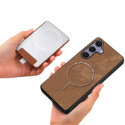 For Samsung Galaxy S25 Ultra 5G Retro Splitable Magnetic Card Bag Leather Phone Case(Brown)