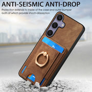 For Samsung Galaxy S25 Ultra 5G Retro Splitable Magnetic Card Bag Leather Phone Case(Brown)