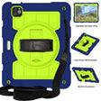 For iPad Air 11 2024 Silicone Hybrid PC Shockproof Tablet Case with Shoulder Strap(Tibetan Turquoise) - iPad Air 11 2024 Cases by PMC TechLife | Online Shopping South Africa | PMC TechLife | Buy Now Pay Later Mobicred