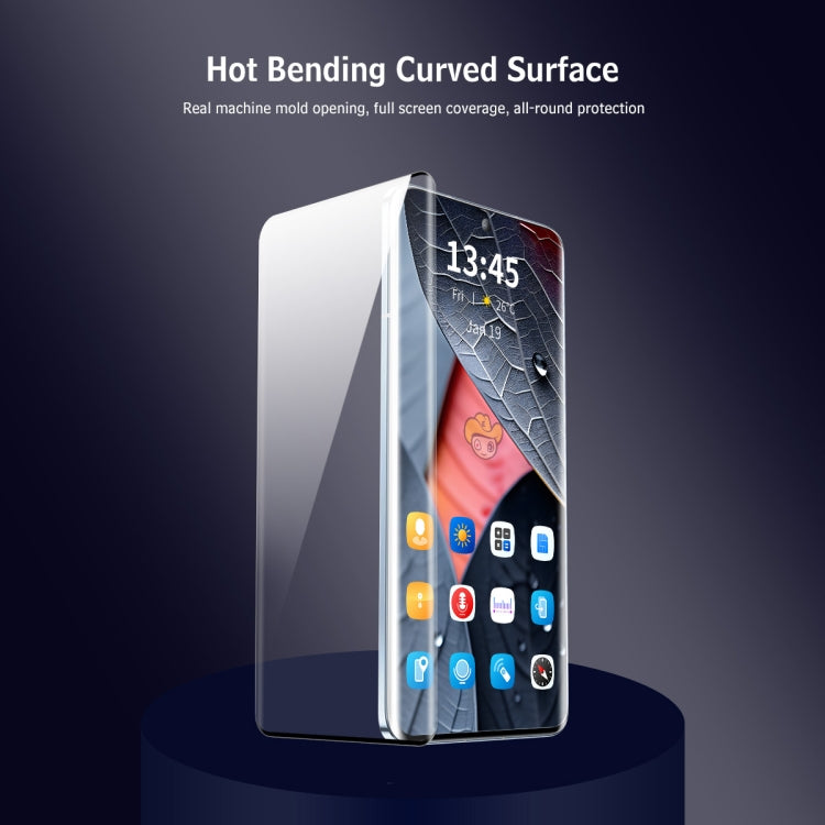 For Redmi Note 13 Pro+ ENKAY Hat-Prince Heat Bending Full Side Glue Tempered Glass Film