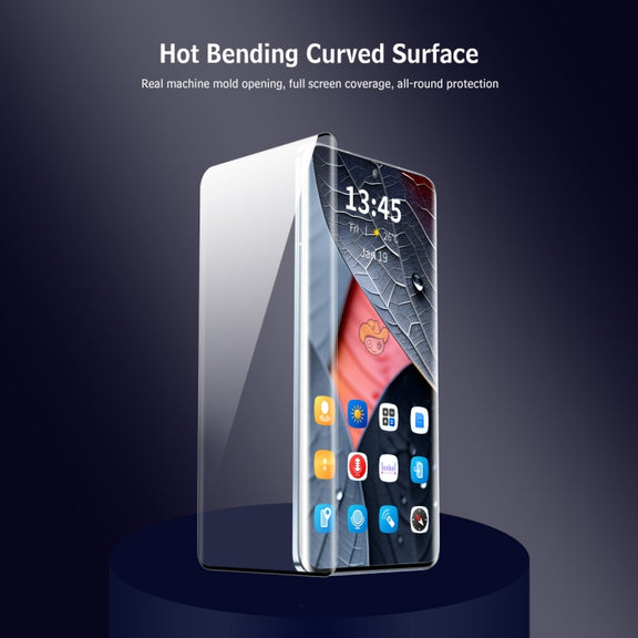 For Redmi Note 13 Pro+ ENKAY Hat-Prince Heat Bending Full Side Glue Tempered Glass Film