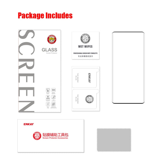 For Redmi Note 13 Pro+ ENKAY Hat-Prince Heat Bending Full Side Glue Tempered Glass Film